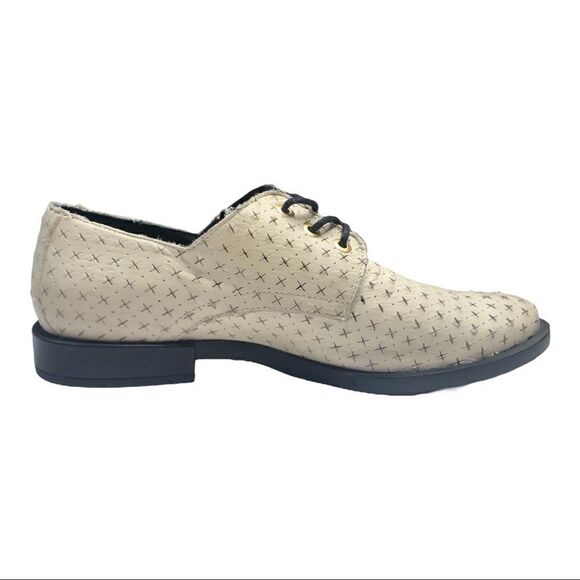 Miista London leather white lace up loafers size 38 EU or US women’s size 7.5 - Picture 6 of 12